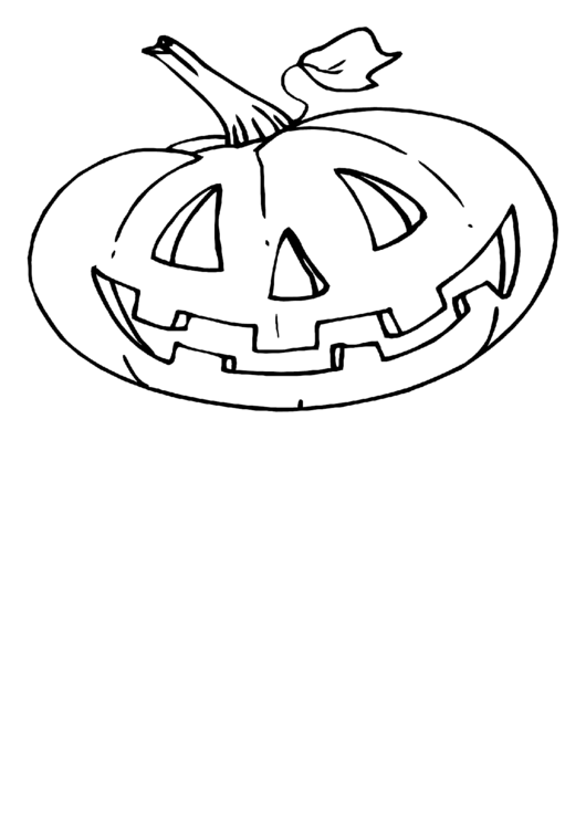 Pumpkin Coloring Sheet Printable pdf