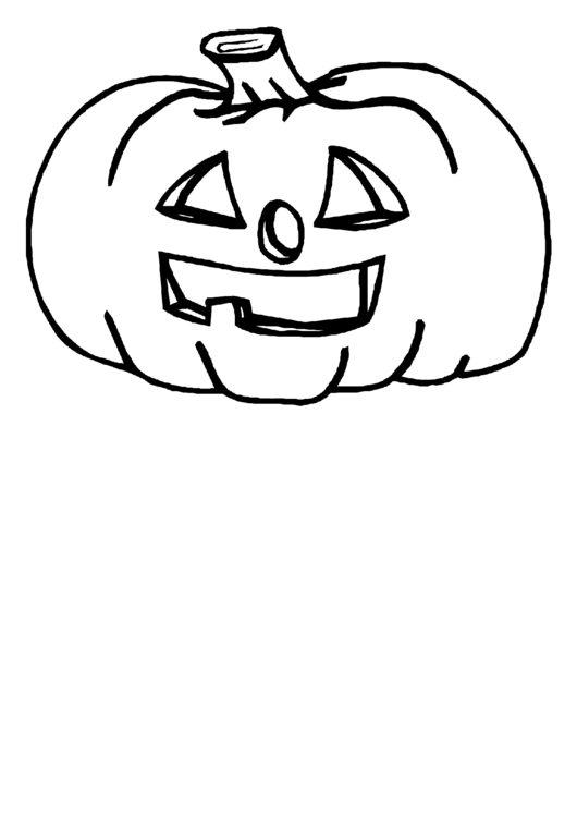 Pumpkin Coloring Sheet Printable pdf