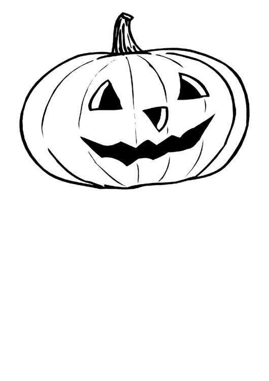 Pumpkin Coloring Sheet Printable pdf