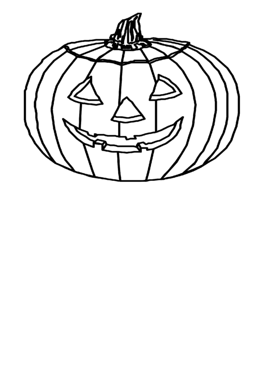 Pumpkin Coloring Sheet Printable pdf