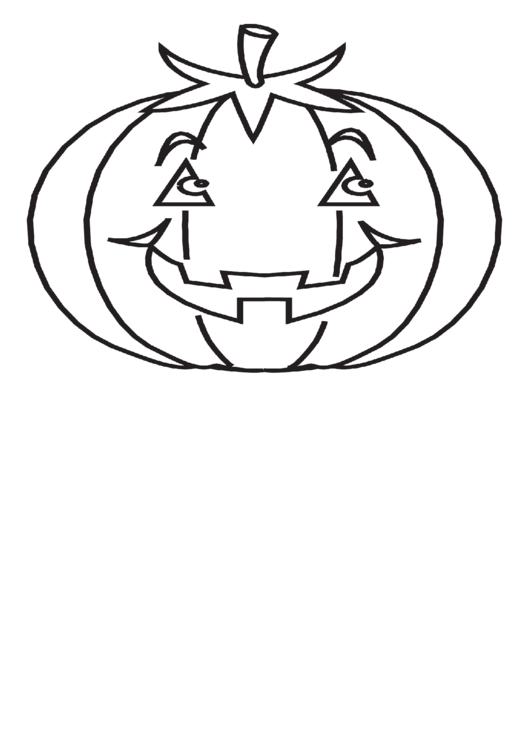 Pumpkin Coloring Sheet Printable pdf