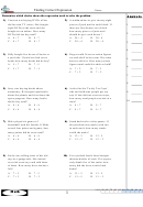 'finding Correct Expression' Math Worksheet