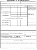 Standard Form 71 - Request For Leave Or Approved Absence 1997