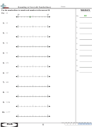 'rounding To Ten (with Numberlines)' Math Worksheet