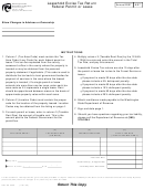 Form Rev 86 0059 - Leasehold Excise Tax Return Federal Permit Or Lease - 2007
