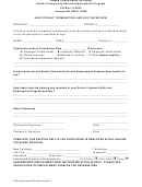 Participant Termination And Exit Interview Form, Verification Of Employment Form - Alaska Commission On Aging