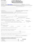 Combined Sales Tax And Business License Applicationand Business Occupation Tax Return - City Of Aspen Printable pdf