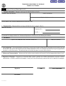 Form Rv-f0103801 - Tennessee Department Of Revenue Power Of Attorney
