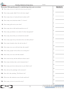 Finding Statistical Questions Worksheets With Answer Key Printable pdf