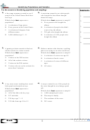 Identifying Populations And Samples Worksheets With Answer Key