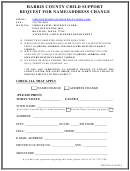 Form Hccsnac150824 - Request For Name/address Change