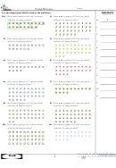 Visual Division Math Worksheets With Answer Key Printable pdf