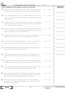 Understanding Division Problems Math Worksheet With Answer Key