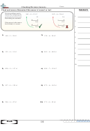 Checking Division Answers Math Worksheet With Answer Key
