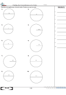 Finding The Circumference Of A Circle Math Worksheet With Answer Key