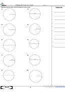 Finding The Area Of A Circle Math Worksheet With Answer Key