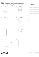 Finding Width, Height And Area Of Scale Rectangles Math Worksheet With Answer Key