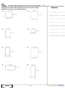Finding Width, Height And Area Of Scale Rectangles Math Worksheet With Answer Key Printable pdf