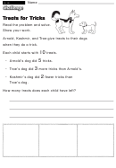 Treats For Tricks - Challenge Math Worksheet With Answer Key