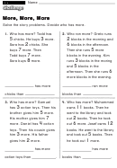 More, More, More - Challenge Math Worksheet With Answer Key