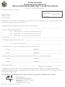 Application For Distributor's Cigarette License Form
