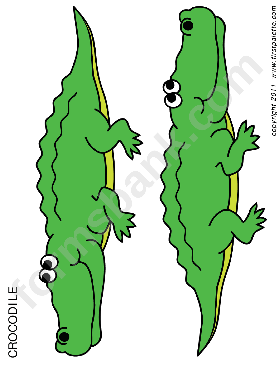 Coloring Sheet - Alligator