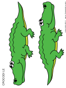 Coloring Sheet - Alligator