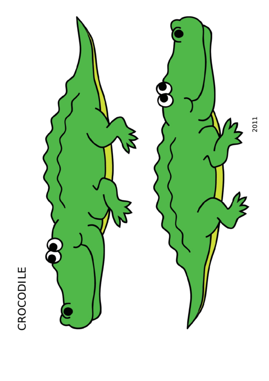 Coloring Sheet - Alligator Printable pdf