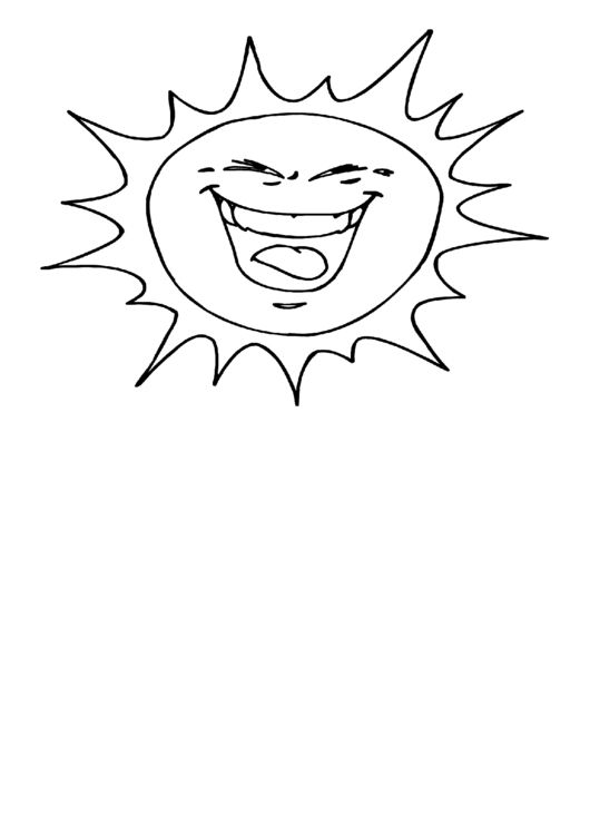 Coloring Sheet - Sun