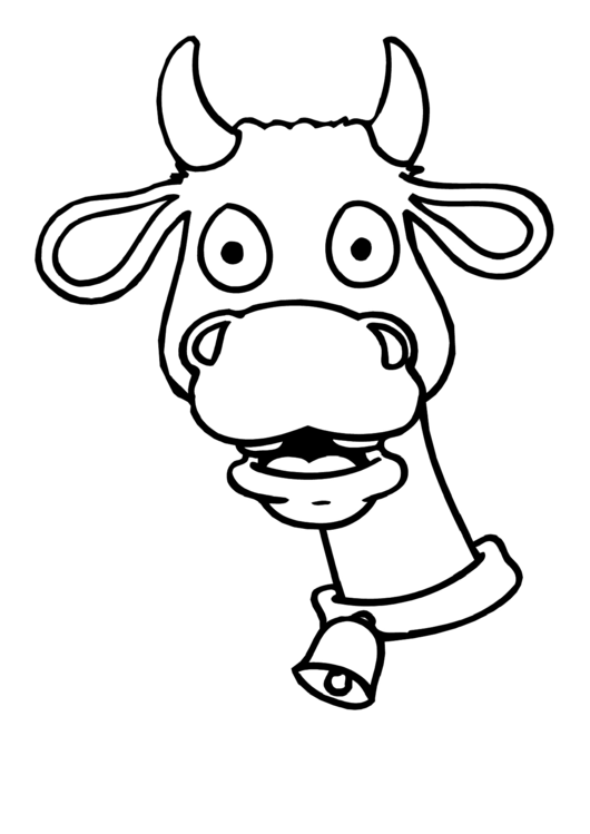 Coloring Sheet - Cow printable pdf download