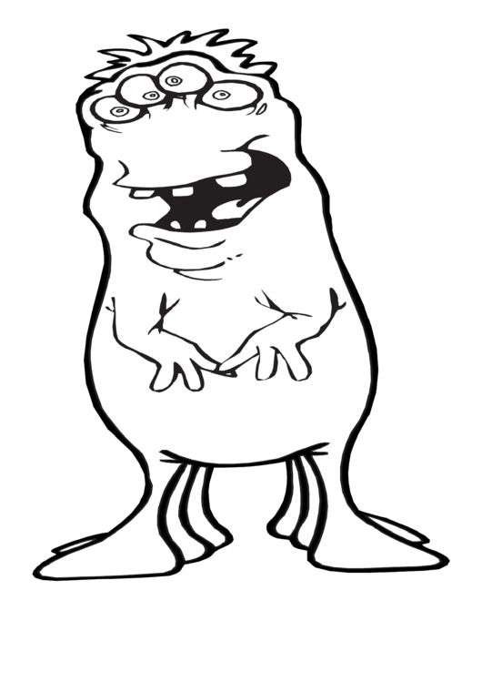 Coloring Sheet - Monster printable pdf download