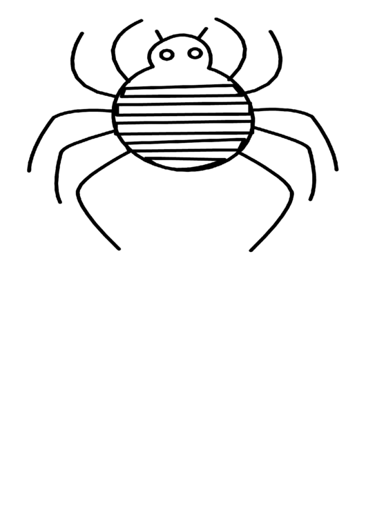 Coloring Sheet - Spider Printable pdf