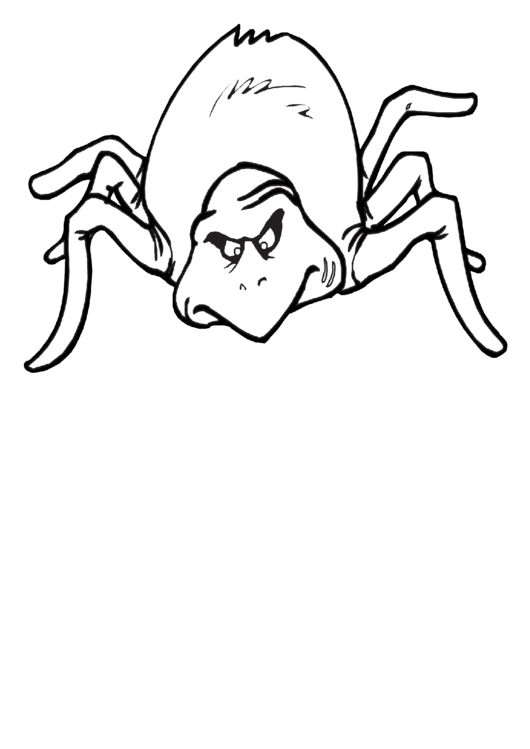 Coloring Sheet - Spider Printable pdf