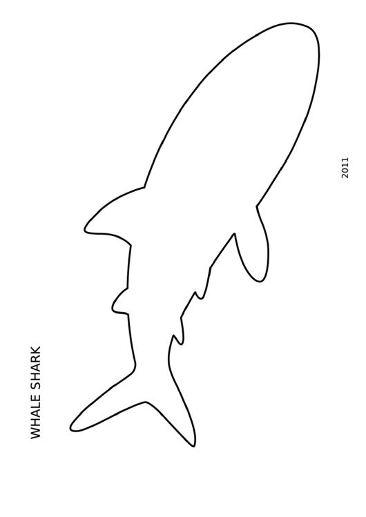 Coloring Sheet - Shark Printable pdf