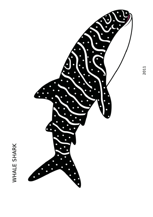 Coloring Sheet - Whale Shark Printable pdf