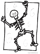 Coloring Sheet - Skeleton