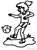 Coloring Sheet - Soccer