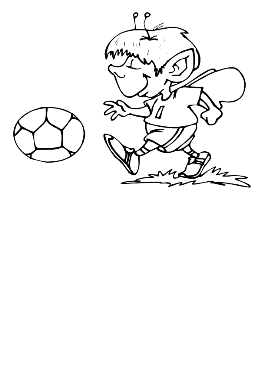 Coloring Sheet - Soccer Printable pdf