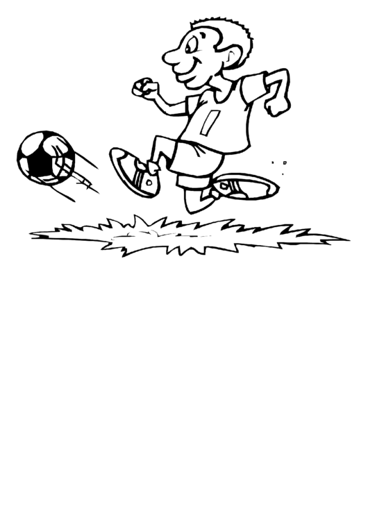 Coloring Sheet - Soccer Printable pdf