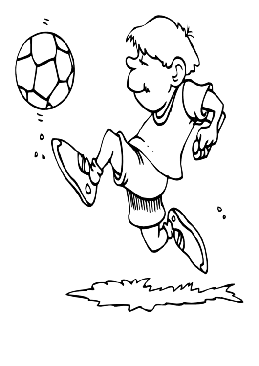 Coloring Sheet - Soccer printable pdf download