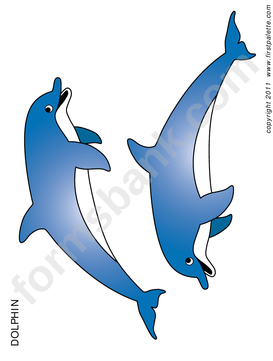 Coloring Sheet - Dolphin