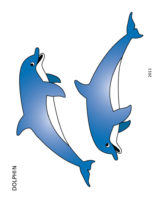 Coloring Sheet - Dolphin Printable pdf