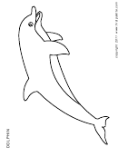 Coloring Sheet - Dolphin