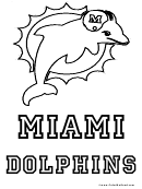 Coloring Sheet - Dolphin Miami