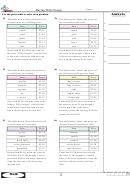 Buying With Change Worksheet