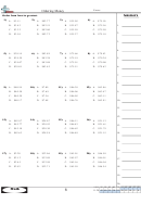 Ordering Money Worksheet