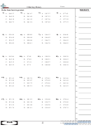 Ordering Money Worksheet