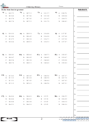 Ordering Money Worksheet