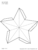 3d 7.5 Inch Star Template