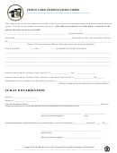 Child Care Verification Form